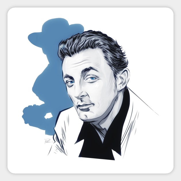 Robert Mitchum - An illustration by Paul Cemmick Magnet by PLAYDIGITAL2020